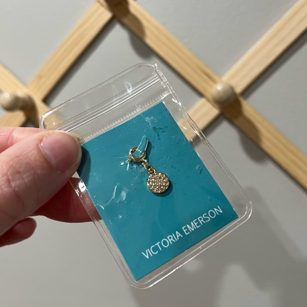 Victoria Emerson pave circle charm